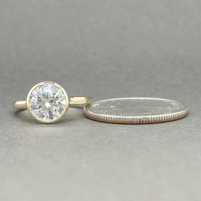 Estate 14K Y Gold 2.01ct F/SI2 Diamond Engagement Ring GIA#1429629177 - Walter Bauman Jewelers