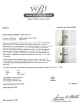 Estate 14K Y Gold 2.12ct Peridot & 0.09cttw H-I/SI1 Diamond Ring - Walter Bauman Jewelers