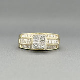 Estate 14K Y Gold 2.19cttw H-I/SI1 Diamond Engagement Ring - Walter Bauman Jewelers