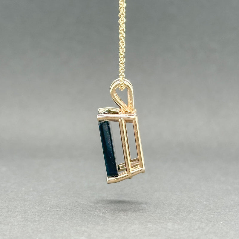 Estate 14K Y Gold 2.46ct Onyx Pendant - Walter Bauman Jewelers