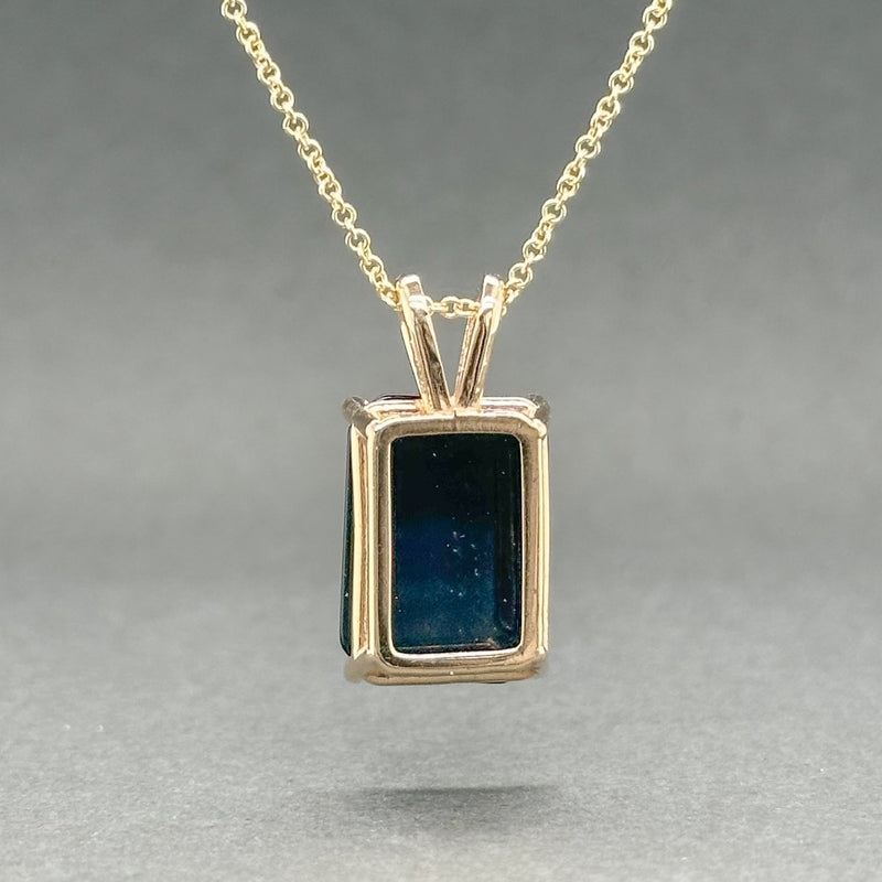 Estate 14K Y Gold 2.46ct Onyx Pendant - Walter Bauman Jewelers