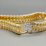 Estate 14K Y Gold 2.72cttw H/SI1-2 Diamond Bracelet - Walter Bauman Jewelers