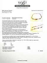 Estate 14K Y Gold 2.80cttw Sapphire & 0.06cttw H/I1 Diamond Bracelet - Walter Bauman Jewelers