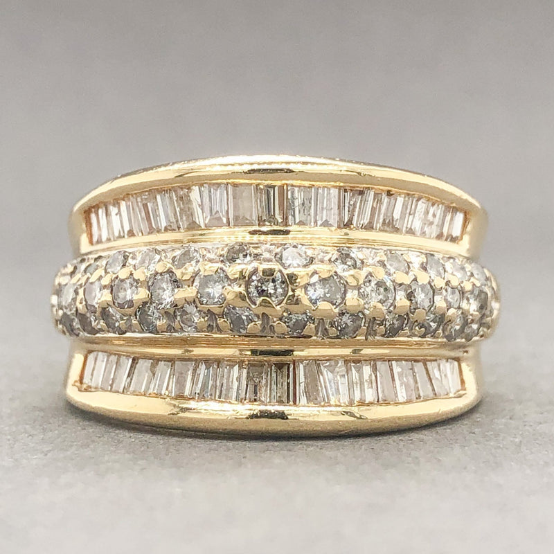Estate 14K Y Gold 2cttw H-I/SI1-2 Diamond Wide Ring - Walter Bauman Jewelers