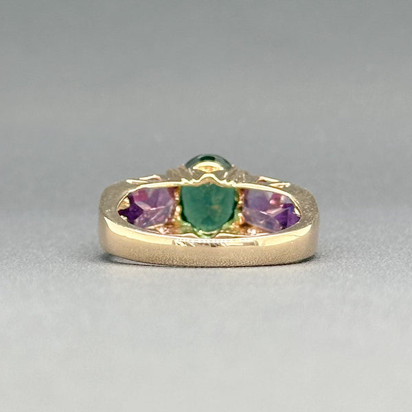 Estate 14K Y Gold 3.42ctw Multicolor Amethyst Ring - Walter Bauman Jewelers