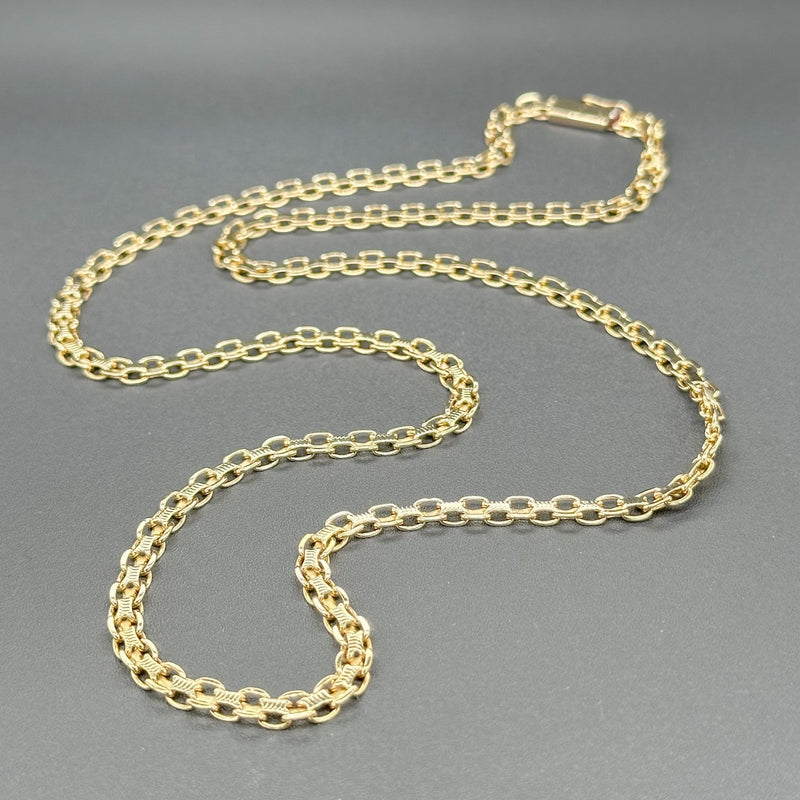Estate 14K Y Gold 3.81mm 21” Bizmark Chain - Walter Bauman Jewelers