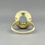 Estate 14K Y Gold 5.13ct Aquamarine Cocktail Ring - Walter Bauman Jewelers