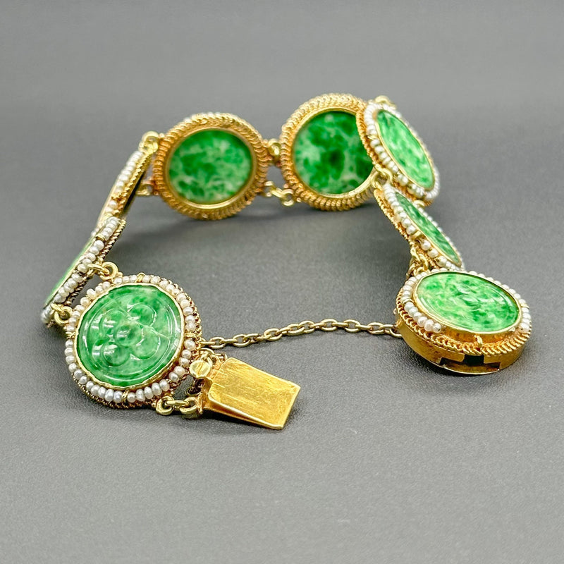 Icy Green Jade Bracelet - Coins (BR217) – All About Jade