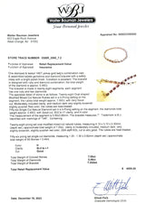 Estate 14K Y Gold 7.00cttw Ruby & 0.49cttw H/SI2-I1 Diamond Bracelet - Walter Bauman Jewelers