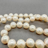 Estate 14K Y Gold 7.5-8mm Akoya Pearl 16" Necklace - Walter Bauman Jewelers