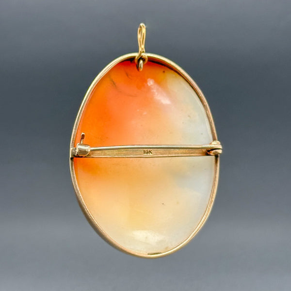 Estate 14K Y Gold Cameo Pin/Pendant - Walter Bauman Jewelers