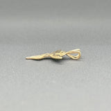 Estate 14K Y Gold Chiropractic Angel Pendant - Walter Bauman Jewelers