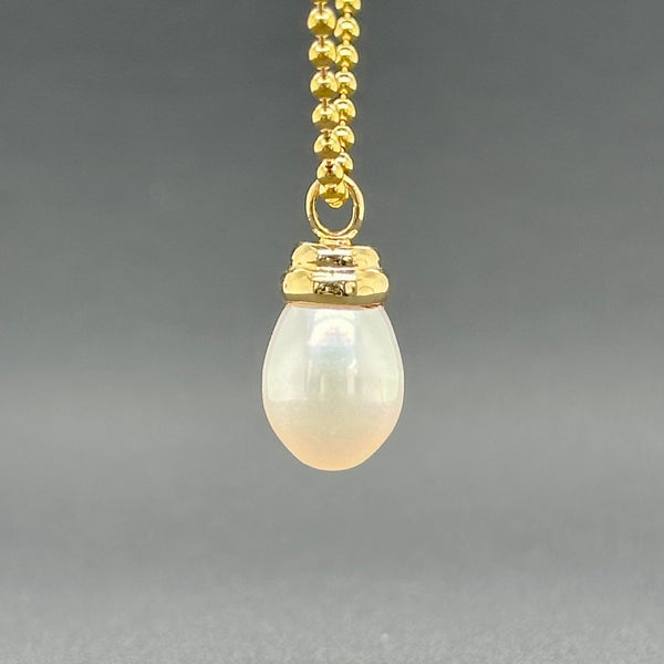 Estate 14K Y Gold Freshwater Pearl Pendant - Walter Bauman Jewelers