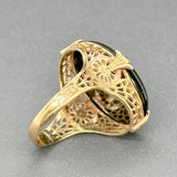 Estate 14K Y Gold Onyx & 0.03cttw H-I/SI2 Diamond Ring - Walter Bauman Jewelers