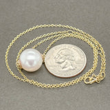 Estate 14K Y Gold South Sea Pearl Necklace - Walter Bauman Jewelers