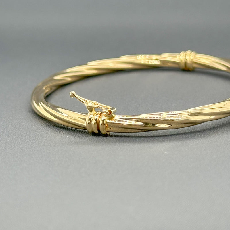 Estate 14K Y Gold Twisted Bangle Bracelet - Walter Bauman Jewelers