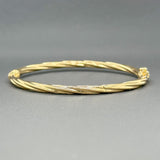 Estate 14K Y Gold Twisted Bangle Bracelet - Walter Bauman Jewelers