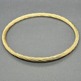 Estate 14K Y Gold Twisted Bangle Bracelet - Walter Bauman Jewelers