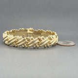 Estate 14K Y Gold X Link Bracelet 17.45 - Walter Bauman Jewelers