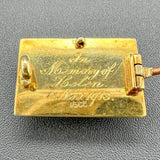 Estate 15K Y Gold Victorian Mourning Pin - Walter Bauman Jewelers