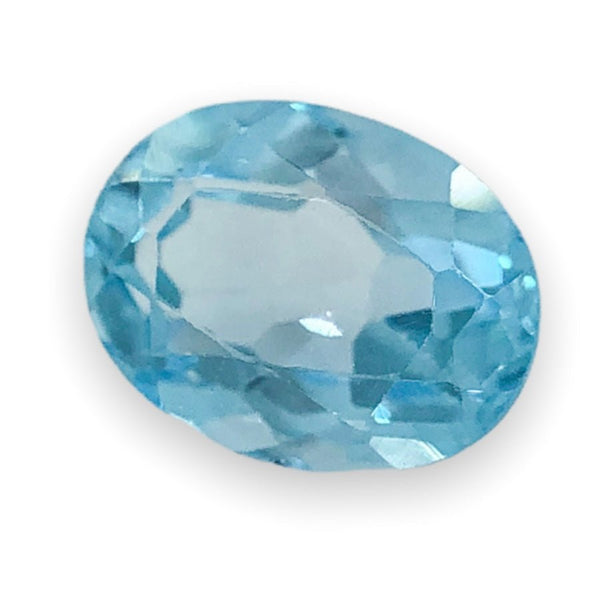 Estate 1.68ct Oval Cut Blue Topaz Loose Gemstone - Walter Bauman Jewelers