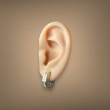 Estate 18K TT Gold 0.54cttw H-I/SI1-2 Diamond Huggie Earrings - Walter Bauman Jewelers