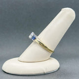 Estate 18K TT Gold 1.02ctw Sapphire & 0.91ct H-I/SI2 Diamond Engagement Ring - Walter Bauman Jewelers