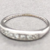 Estate 18K W Gold 0.15cttw G-H/VS2 Diamond Anniversary Ring - Walter Bauman Jewelers