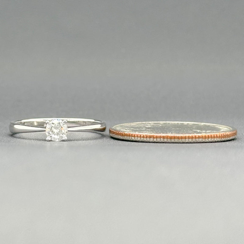 Estate 18K W Gold 0.23ct H-I/VS1 Diamond Engagement Ring - Walter Bauman Jewelers