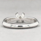 Estate 18K W Gold 0.2cttw Diamond Engagement Ring Setting - Walter Bauman Jewelers