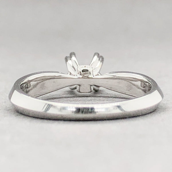 Estate 18K W Gold 0.2cttw Diamond Engagement Ring Setting - Walter Bauman Jewelers