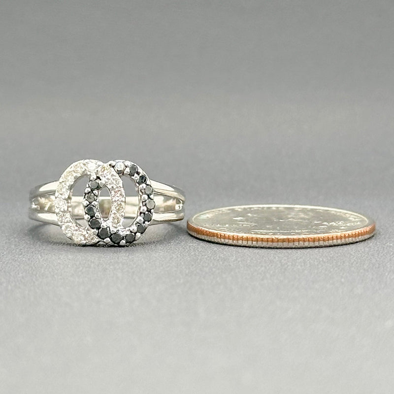 Estate 18K W Gold 0.56cttw Sapphire & 0.35cttw I-J/SI1-2 Diamond Ring - Walter Bauman Jewelers