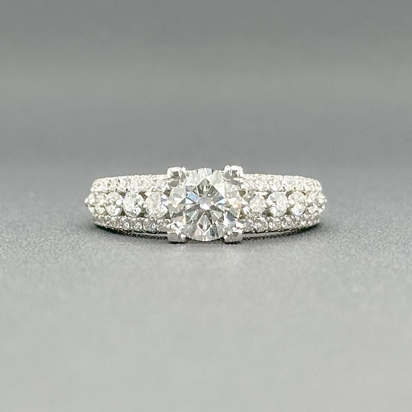 Estate 18K W Gold 1.82cttw G-H/SI2-I1 Diamond Engagement Ring - Walter Bauman Jewelers