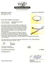 Estate 18K W Gold 2.52cttw H-I/SI1-2 Diamond Tennis Bracelet - Walter Bauman Jewelers