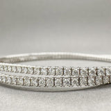 Estate 18K W Gold 3.05cttw Diamond Wrap Bracelet - Walter Bauman Jewelers