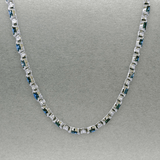 Estate 18K W Gold 35cttw Sapphires and 4.61cttw Diamond Necklace - Walter Bauman Jewelers