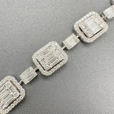 Estate 18K W Gold 5.52cttw F-G/VS1-2 Diamond Bracelet - Walter Bauman Jewelers