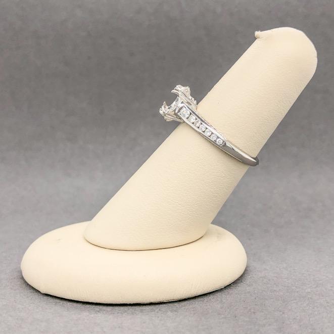 Estate 18K WG 0.62cttw Diamond Engagement Ring Setting - Walter Bauman Jewelers