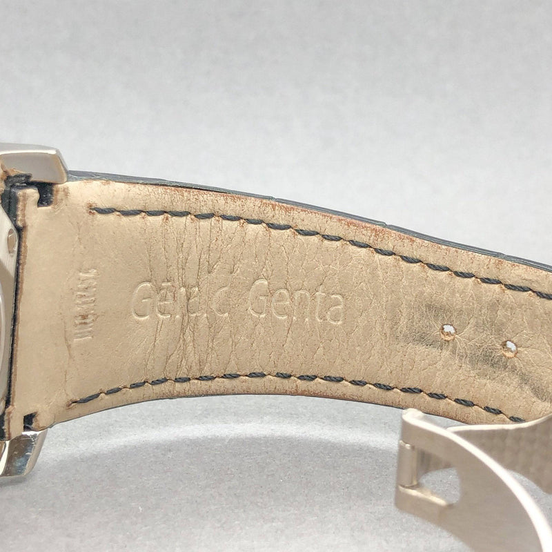 Estate 18K WG Gerald Genta OBR-Y-60-510-CN-BD Automatic Watch - Walter Bauman Jewelers