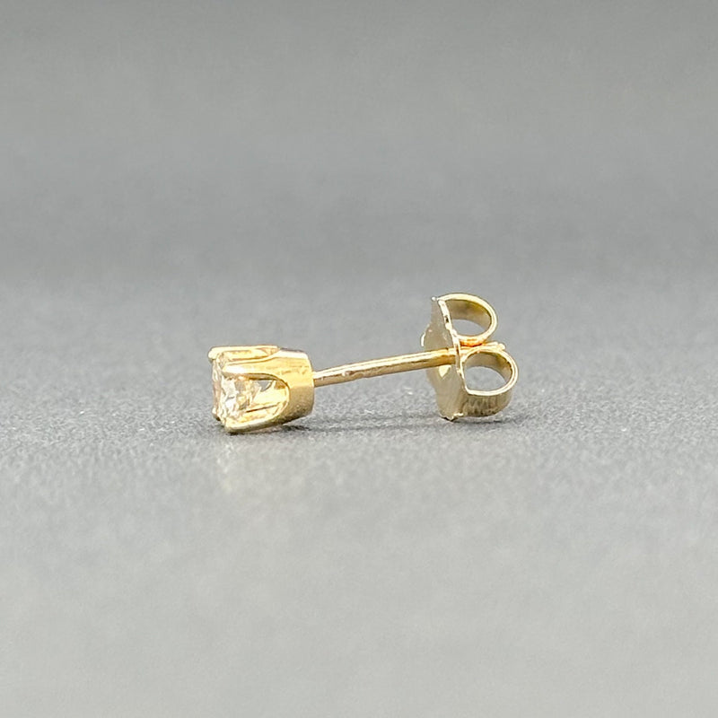 Estate 18K Y Gold 0.18ct H/SI2 Diamond Single Stud Earring - Walter Bauman Jewelers