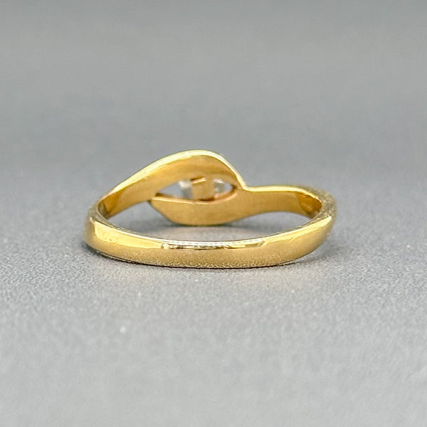 Estate 18K Y Gold 0.19ct I/I1 Diamond Evil Eye Ring - Walter Bauman Jewelers