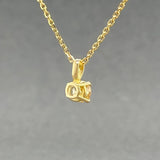 Estate 18K Y Gold 0.24ct Fancy Yellow Diamond Pendant - Walter Bauman Jewelers