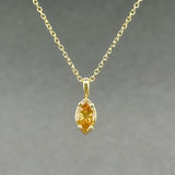 Estate 18K Y Gold 0.37ct Marquise Fancy Yellow/SI2 Diamond Pendant - Walter Bauman Jewelers