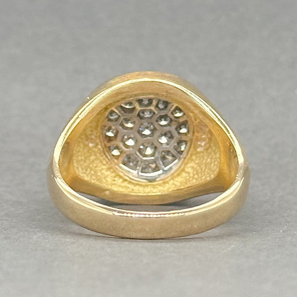 Estate 18K Y Gold 0.52ctw H/SI1-2 Diamond Signet Ring - Walter Bauman Jewelers