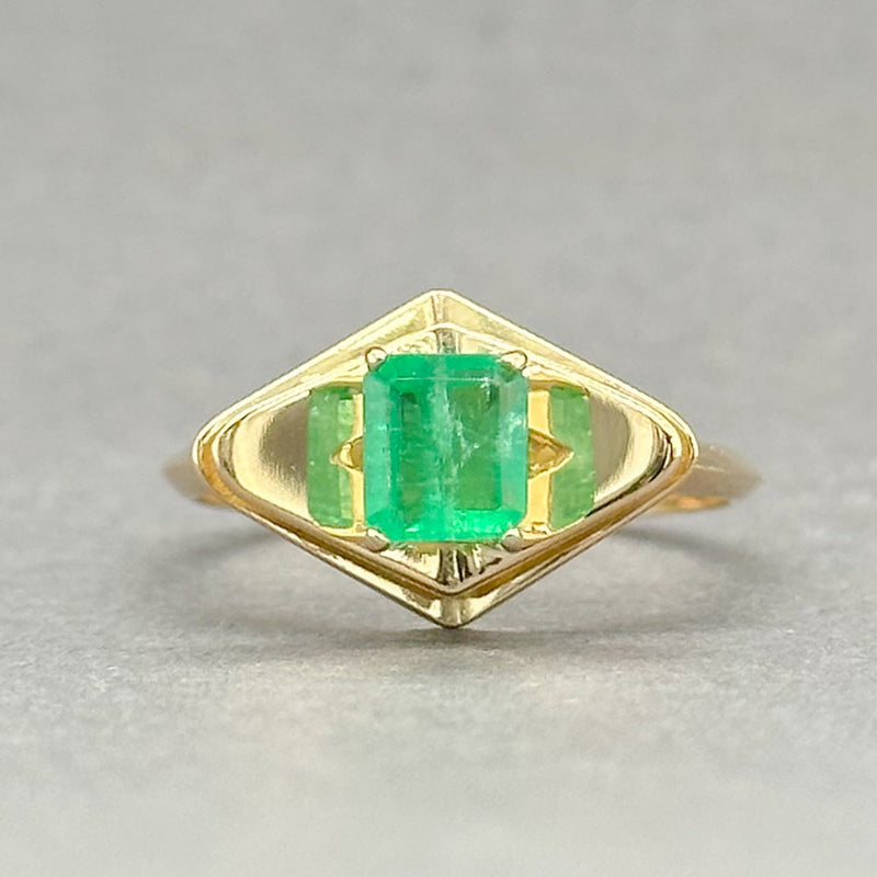 Estate 18K Y Gold 0.68ct Emerald Ring Walter Bauman Jewelers