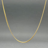Estate 18K Y Gold 1.25mm Serpentine 22" Chain - Walter Bauman Jewelers