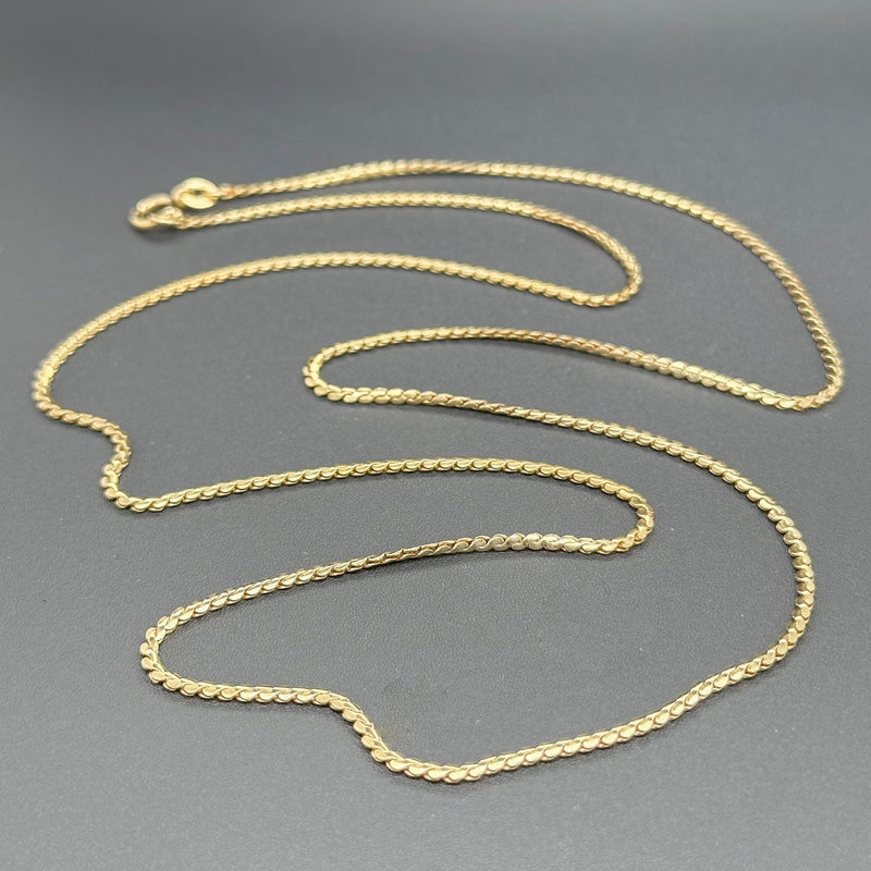 Estate 18K Y Gold 1.72mm 24” Serpentine Chain - Walter Bauman Jewelers