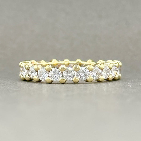 Estate 18K Y Gold 1.77cttw G-H/VS2-SI1 Diamond Eternity Ring - Walter Bauman Jewelers