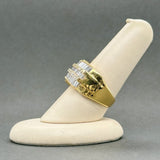 Estate 18K Y Gold 1.85cttw H/SI1-2 Diamond Crossover Ring - Walter Bauman Jewelers
