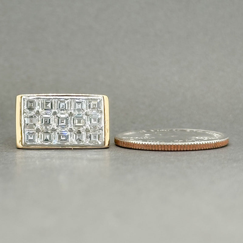 Estate 18K Y Gold & Plat. 2.56ctw F-G/VS1-2 Diamond Ring - Walter Bauman Jewelers